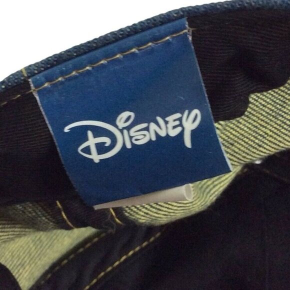 Disney Mickey Mouse Patch Denim Baseball Cap Hat Adjustable Strap - Picture 7 of 8